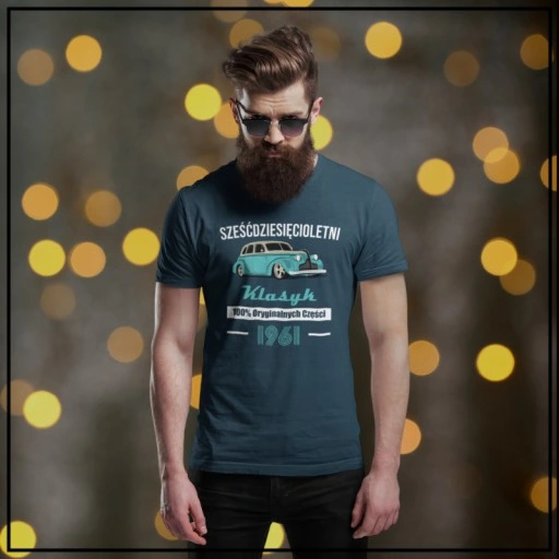 PREZENT NA 30 40 50 60 70 URODZINY DLA TATY FACETA MĘSKA KOSZULKA KLASYK