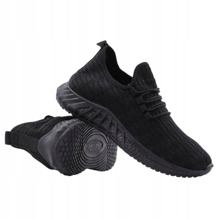 CZARNE BUTY SPOROTWE DAMSKIE DO BIEGANIA ADIDASY PŁASKIE WSUWANE SZNUROWANE