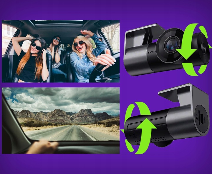 Wideorejestrator jazdy Kamera samochodowa Wifi Aplikacja SMUVE