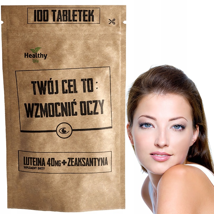 ZDROWY WZROK - DUŻA DAWKA LUTEINA 40mg ZEAKSANTYNA 8mg RYBOFLAWINA 100 TAB.