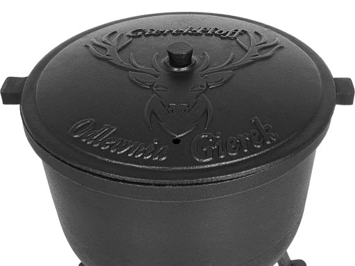 Kociołek żeliwny emaliowany garnek myśliwski 11 L