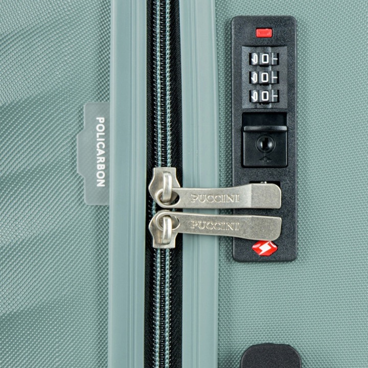 Duża walizka PUCCINI VALENCIA PC032A 5C Zielona