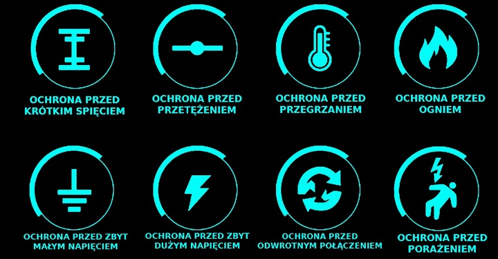 MOCNY PROSTOWNIK AUTOMATYCZNY SAMOCHODOWY LCD 100Ah LCD 12V 6A