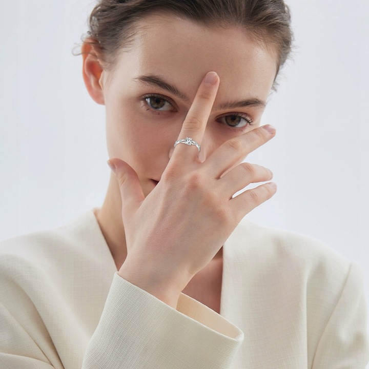 PIERŚCIONEK SREBRNY REGULOWANY NIESKOŃCZONOŚĆ SREBRO 925