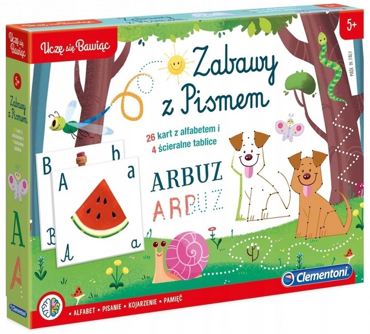 Uczę się bawiąc! Nauka pisania 3-5lat CLEMENTONI