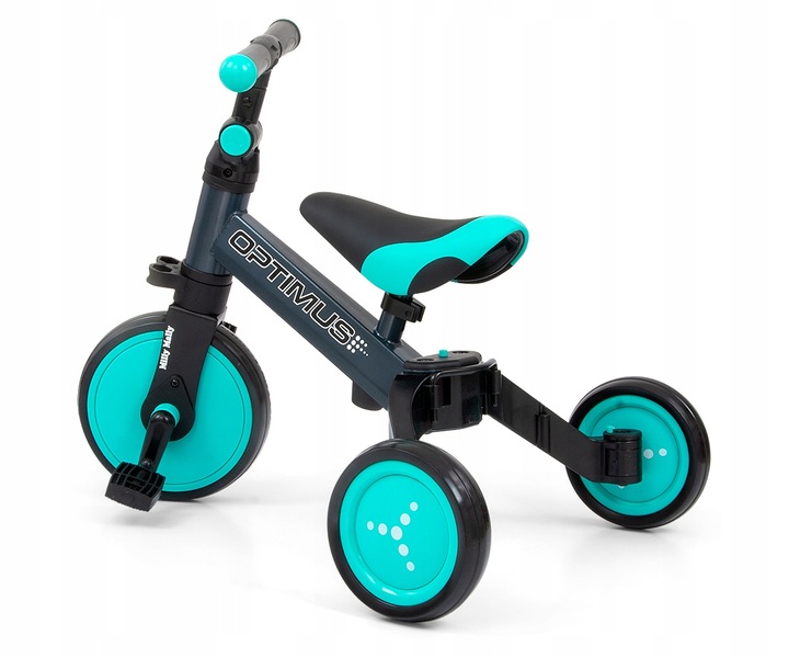 Milly Mally Rowerek 3w1 Optimus miętowy mint
