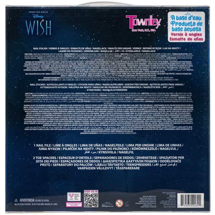 DISNEY WISH MEGA ZESTAW LAKIERÓW DO MALOWANIA PAZNOKCI NA PREZENT + GRATIS