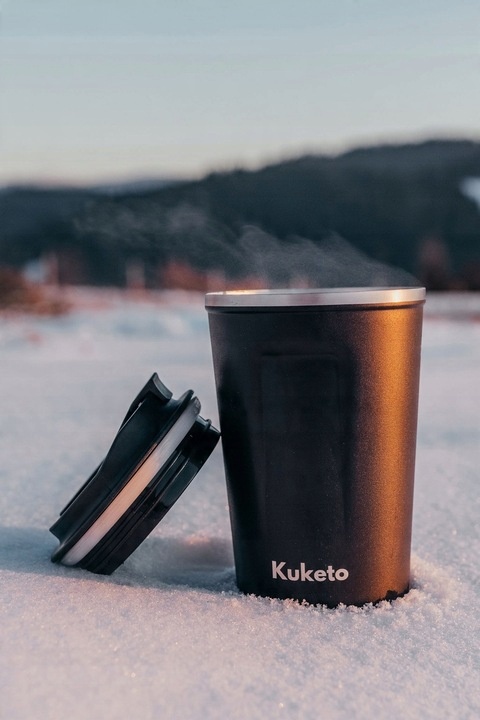 KUBEK TERMICZNY TERMOS 380 ML WYŚWIETLACZ EKRAN LCD NA KAWĘ HERBATĘ SMART