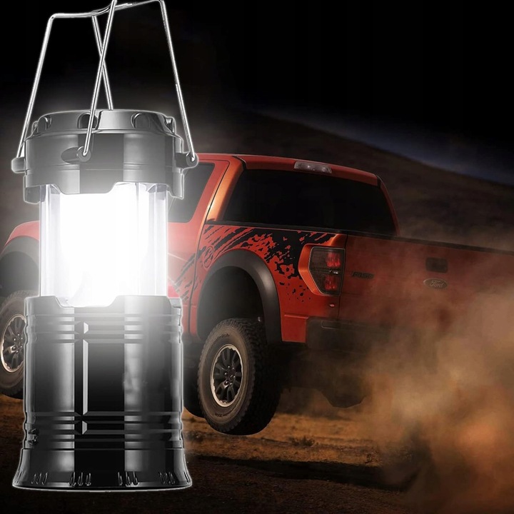 Lampa Solarna LED Latarka Turystyczna Biwakowa Akumulatorowa USB Powerbank