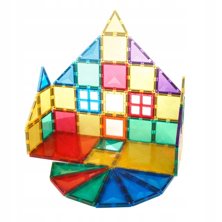 KLOCKI MAGNETYCZNE DUŻE konstrukcyjne Magtiles 32