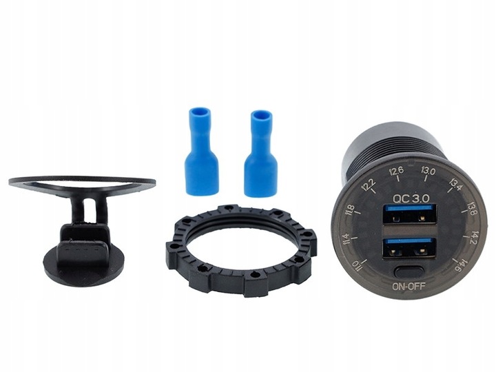 ŁADOWARKA DO ZABUDOWY USB QC3.0