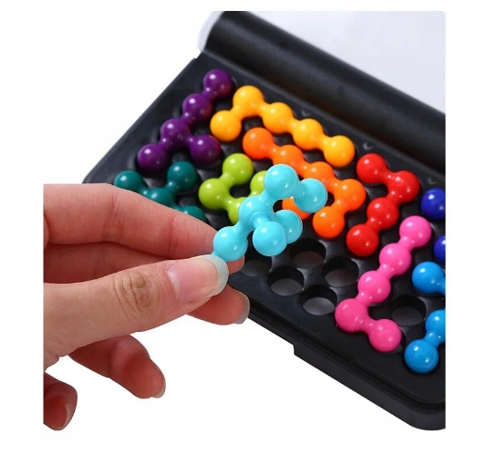 Puzzle 3D, gra logiczna IQ łamigłówka, 120 wyzwań