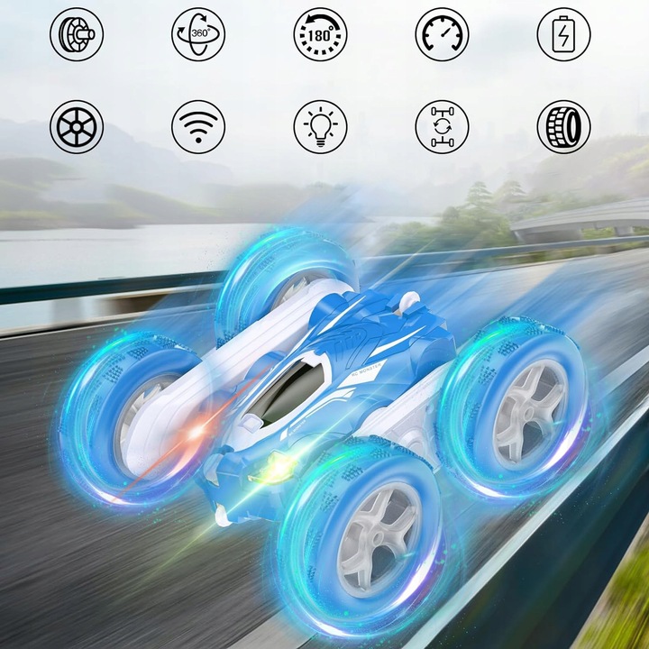 AUTO SAMOCHÓD ZDALNIE STEROWANY TWISTER 360° STEROWANY RĘKĄ PILOTEM 2,4 GHZ