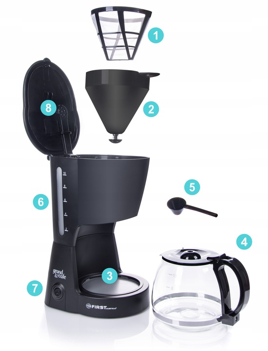 Ekspres do kawy przelewowy 750 W First Austria