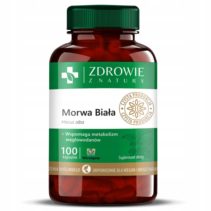 Suplement diety Zdrowie z Natury Morwa Biała, 100 kaps.