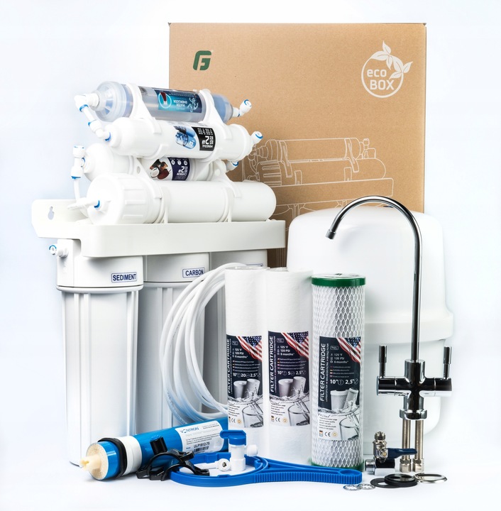 filtr System odwróconej osmozy RO7 z mineralizatorem i nowoczesnym kranem