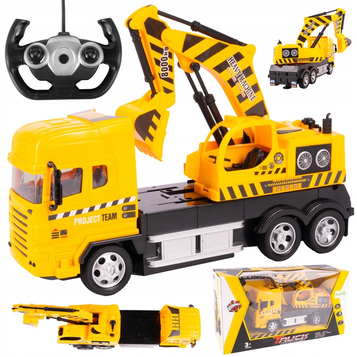 CIĘŻARÓWKA SAMOCHÓD KOPARKA RC ZDALNIE STEROWANY AUTO NA PILOTA DLA DZIECI