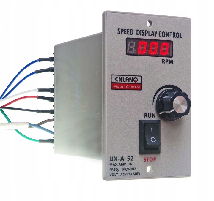 Motoreduktor jednofazowy z regulatorem 12-170 obr./min 15W