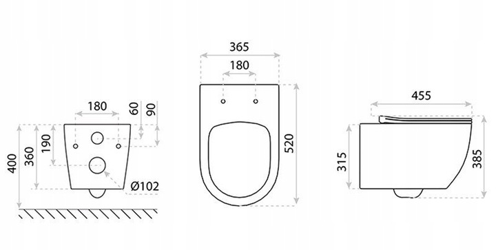 LAVITA Miska wisząca WC Sinto Grande 2.0 bezrantowa wirowa