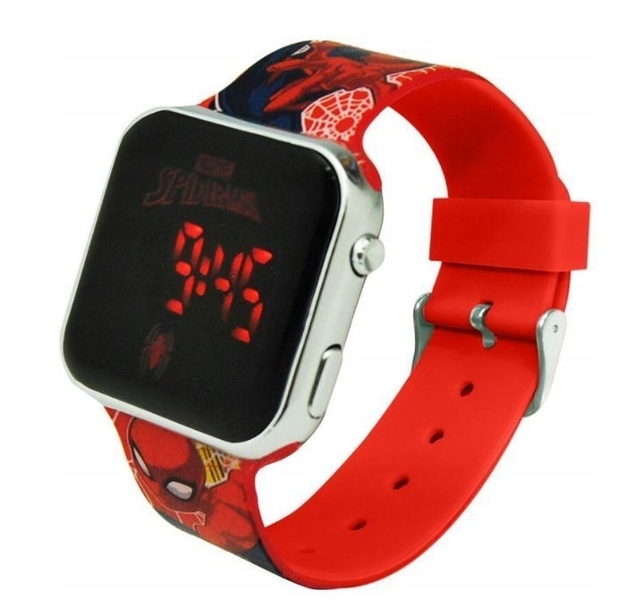 Cyfrowy Zegarek LED CYFROWY Dziecięcy dla Dziecka / SpiderMan Spider-Man