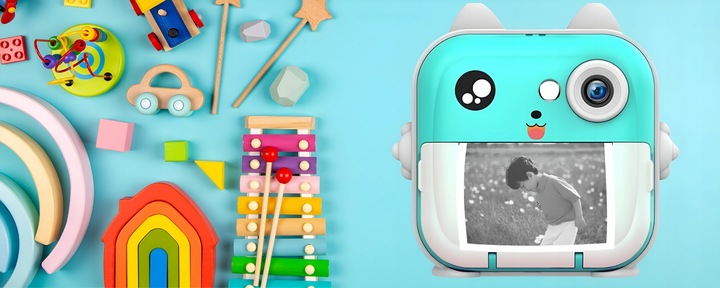 APARAT NATYCHMIASTOWY DLA DZIECI DRUKUŚ DRUKARKA Z KARTA 32GB + 3 ROLKI