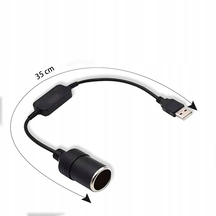 UADAPTER AUTO KONWERTER USB GNIAZDO ZAPALNICZKI