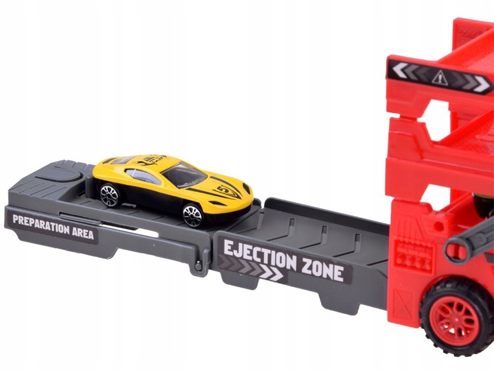 TIR laweta + 6 autka resoraki wyrzutnia cięzarówka Ciężarówka do przewozu s