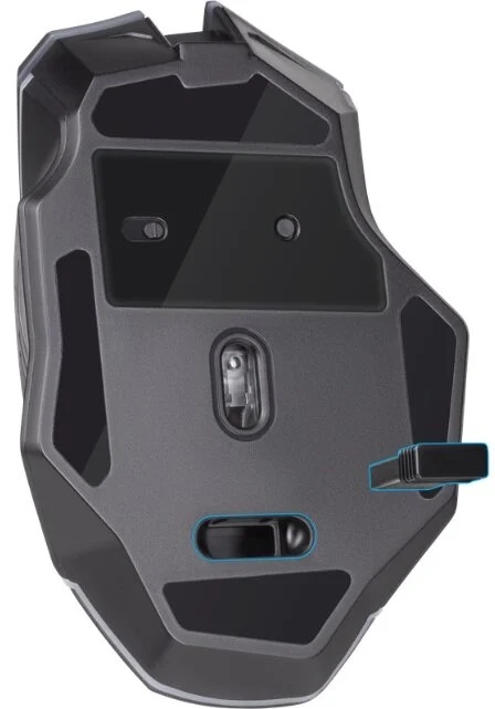 Myszka Gamingowa Mysz Dla Graczy URAN Bezprzewodowa LED Programowalna