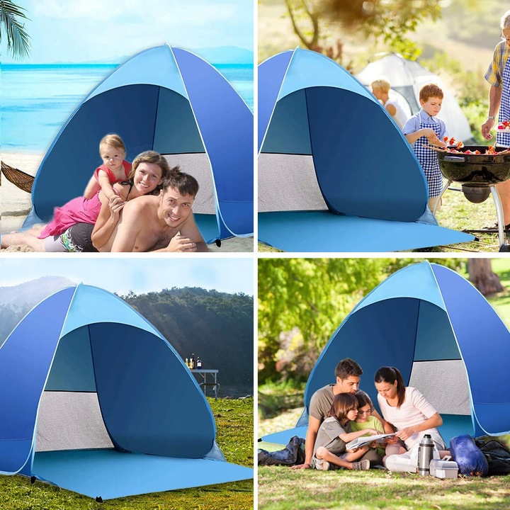 AUTOMATYCZNY NAMIOT PLAŻOWY NA PLAŻĘ SAMOROZKŁADAJĄCY 165x150x110 CM