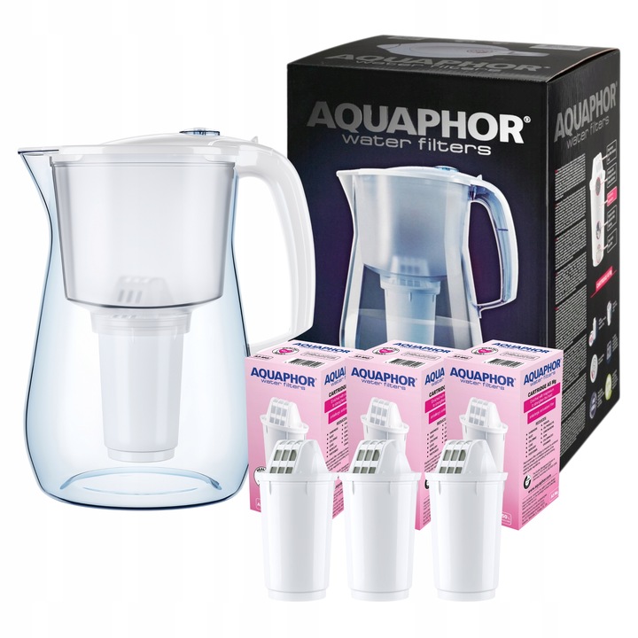 Dzbanek Filtrujący do Wody Aquaphor Provence 4,2L Duży + 3 Wkłady A5 Magnez