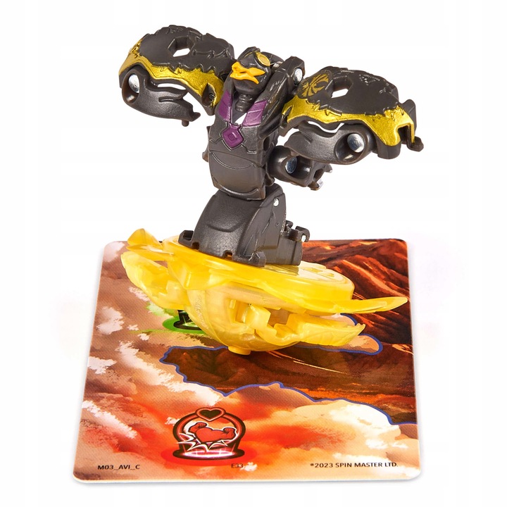 BAKUGAN ZESTAW SPECIAL ATTACK FLAME WIRUJĄCA KOLOROWA FIGURKA AKCJI +KARTY