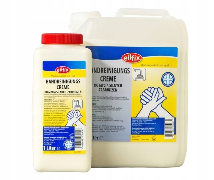 Eilfix Pasta Krem do mycia bardzo brudnych rąk 20l