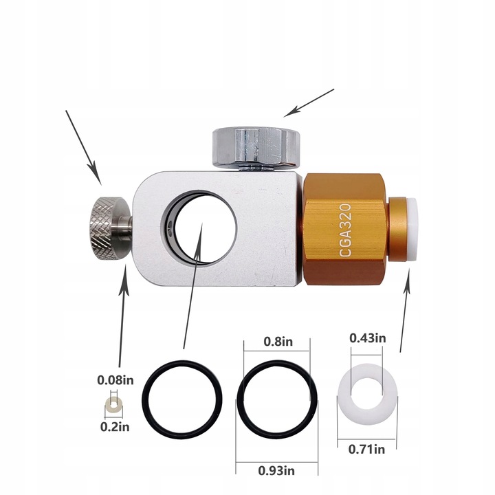 PRZETOCZKA ADAPTER DO SODASTREAM QUICK CONNECT CO2
