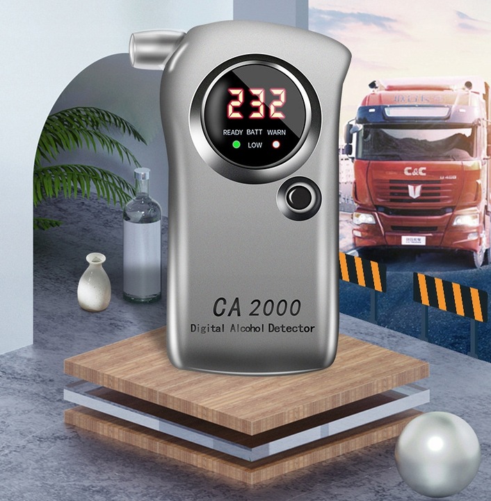 ALKOMAT CYFROWY CA2000 PROFESJONALNY+ 10 USTNIKÓW + 9V AKUMULATOR ŁADOWALNA