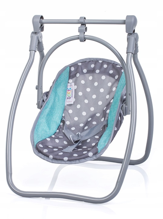 KRZESEŁKO DO KARMIENIA DLA LALEK 3w1 HUŚTAWKA NOSIDŁO