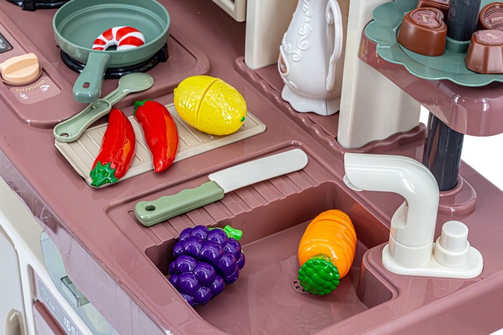 Kuchenka dla Dzieci Kuchnia Zabawkowa MAŁY KUCHARZ Dźwięk PARA Światło LED