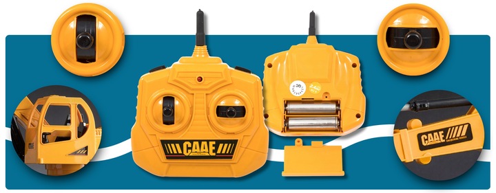 Zdalnie sterowana koparka dla dzieci jeżdżąca plac budowy PILOT Mocna RC