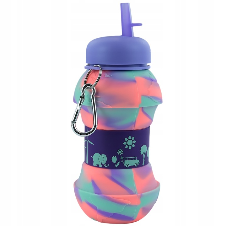 MERKAN Bidon Do Szkoły Butelka Na Wodę Dla Dziecka W Kształcie Piłki 550 ml