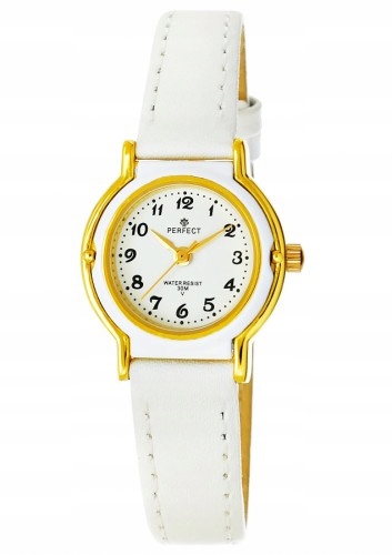 Delikatny ZEGAREK PERFECT dla dziewczynki kwiatuszki girls KOLOROWE PASKI