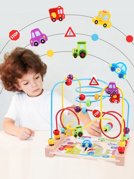 Zabawka edukacyjna układanka labirynt