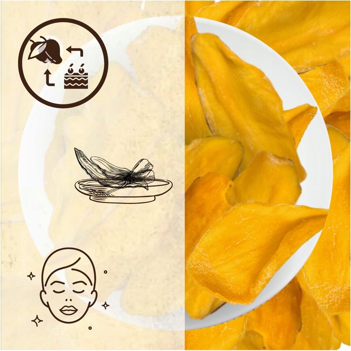 MANGO SUSZONE Grube PLASTRY 1kg Mięsiste Aromatyczne KLASA A+ nutt