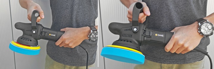 POLERKA SAMOCHODOWA MIMOŚRODOWA OSCYLACYJNA DA Z REGULACJĄ 3 X GĄBKA MP0446