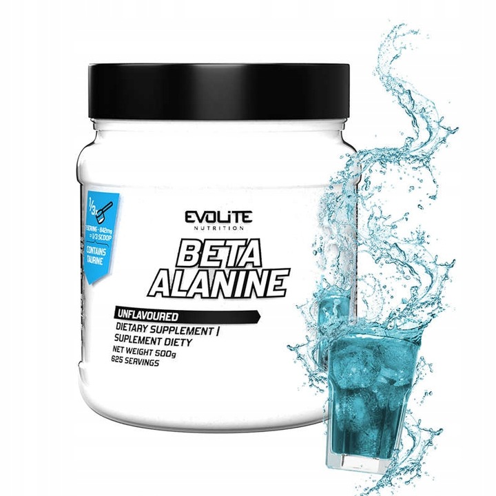 Evolite Beta-Alanina 500g Pure Naturalna Bez Dodatków Czysta W Proszku