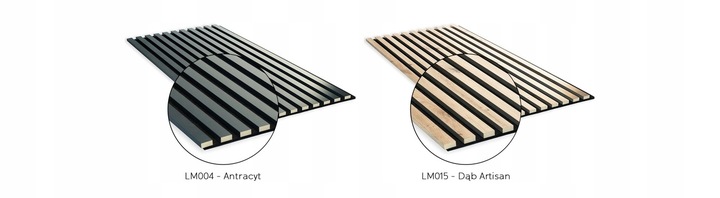 LAMELE NA FILCU 46x275 ŚCIENNE PANEL AKUSTYCZNE DĄB NATURALNY WOTAN INNE