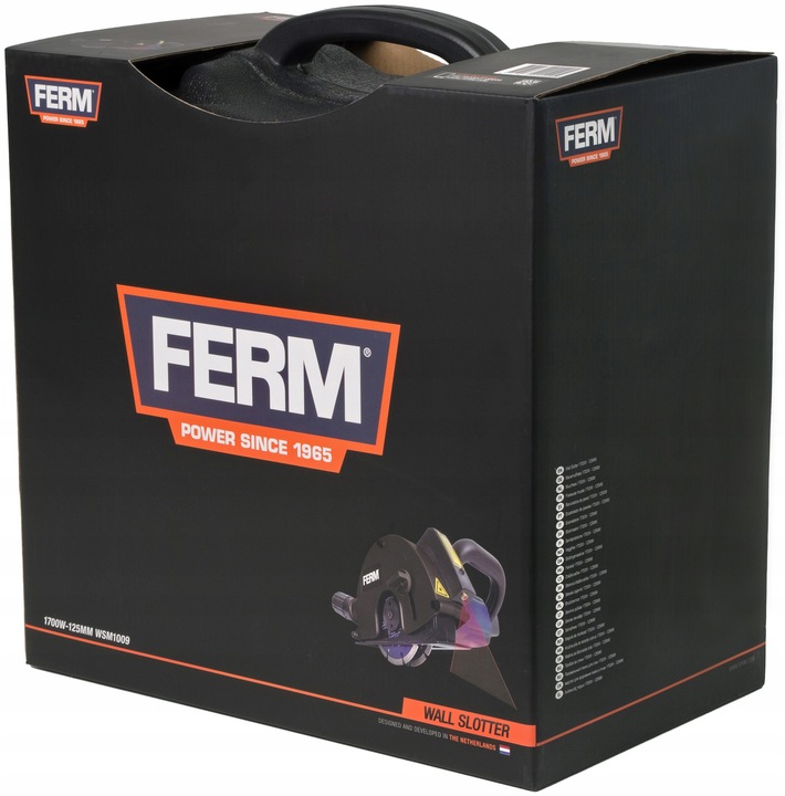 BRUZDOWNICA FERM 1700W, 125mm LASER ROLKA