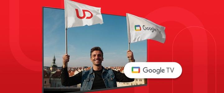 TELEWIZOR UD 32 CALE HD SMART GOOGLE TV 11 BLUETOOTH DVB T T2 HEVC DOLBY