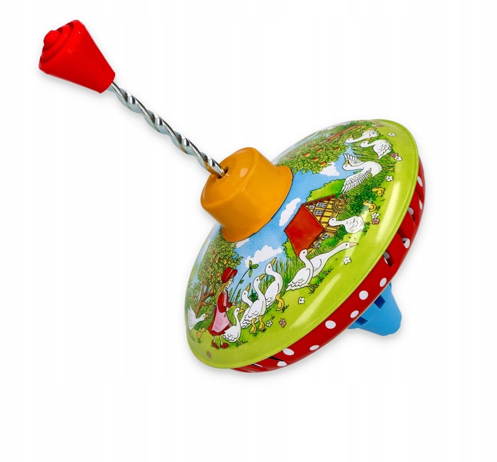 WIRUJĄCY BĄCZEK METALOWY DLA DZIECI KOLOROWY BĄK PREZENT DLA ROCZNIAKA