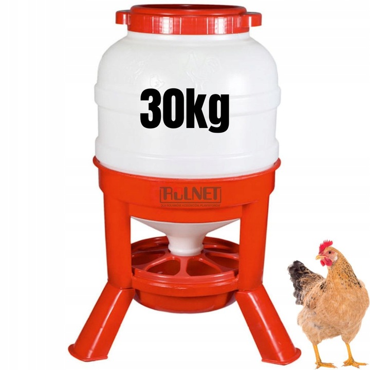 Karmidło dla kur i drobiu 30 kg AUTOMATYCZNE dla kur, kaczek, innego drobiu