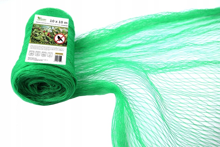 MOCNA SIATKA na PTAKI szpaki na BALKON DRZEWKA 10x10 m GRUBY SPLOT 20G