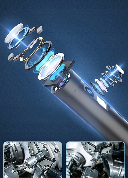 Kamera INSPEKCYJNA DUO ENDOSKOP DWIE KAMERY 2M 7LED 2xFHD WIFI do iPHONE